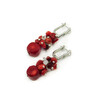 Earrings Coral galtovka, crumb