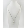 Exclusive pendant &quot;Luna&quot; Pearls, Adulyar facet, Rock crystal