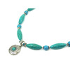 Exclusive necklace &quot;Halyna&quot; Turquoise, barrel