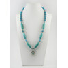 Exclusive necklace &quot;Halyna&quot; Turquoise, barrel