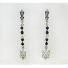 Exclusive earrings &quot;Shana&quot; Tourmaline facet, Pearls