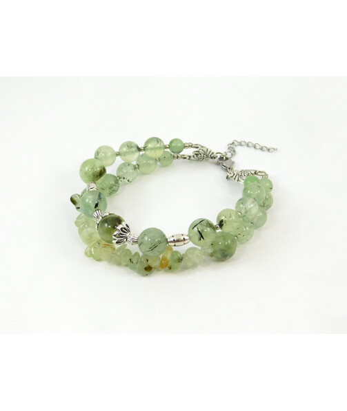 Exclusive bracelet "Solya" Prenit, crumb, 2 rows