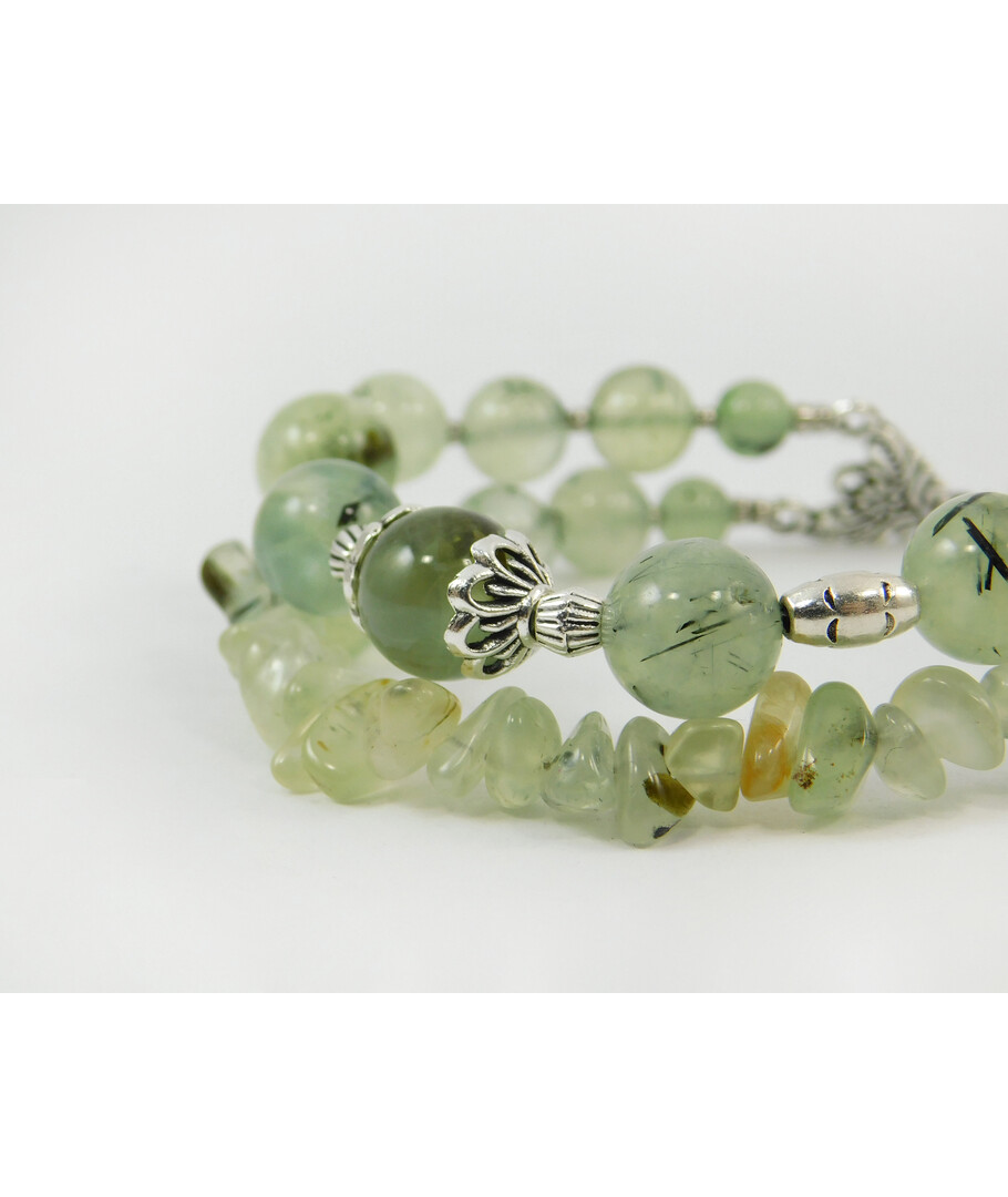 Exclusive bracelet "Solya" Prenit, crumb, 2 rows