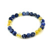 Exclusive bracelet &quot;Duet&quot; Sodalite, Citrine, silver