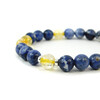 Exclusive bracelet &quot;Duet&quot; Sodalite, Citrine, silver