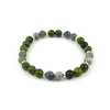 Exclusive bracelet &quot;Duet&quot; Labrador, Jadeite, silver