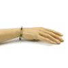 Exclusive bracelet &quot;Duet&quot; Labrador, jade facet, silver