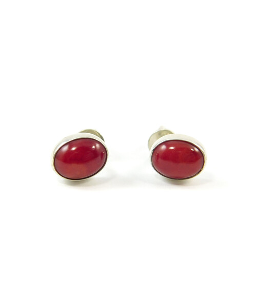 Stud earrings Coral, silver