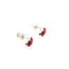 Stud earrings Coral, silver