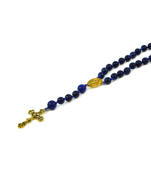 Rosary for prayer Lapis lazuli