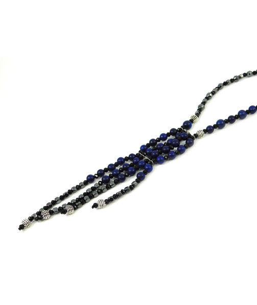 Exclusive sotoire "Aiza" Lapis lazuli, Hematite facet