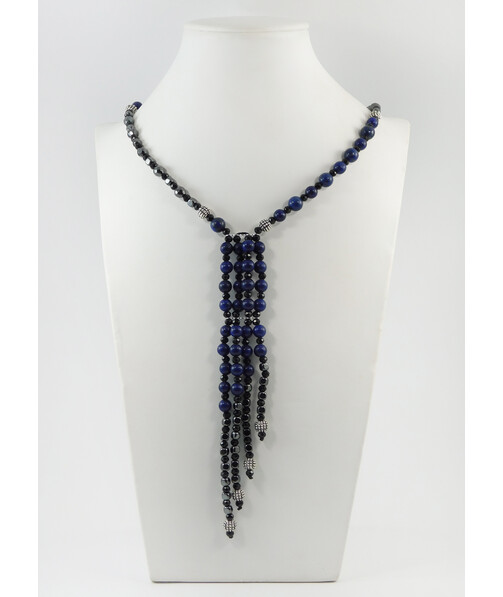 Exclusive sotoire "Aiza" Lapis lazuli, Hematite facet