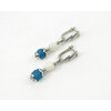 Exclusive earrings &quot;Blue Star&quot; Agate, Adular