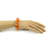 Exclusive bracelet &quot;Panyanochka&quot; Coral tail, Citrine crumb, clasp