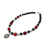 Exclusive necklace &quot;Stella&quot; Coral, Lava