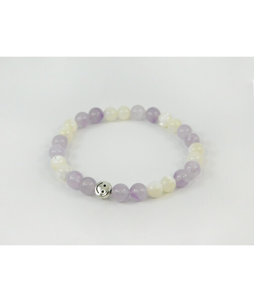 Bracelet "Children's" Amethyst, Mother of pearl