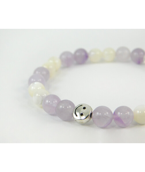 Bracelet "Children's" Amethyst, Mother of pearl