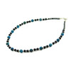 Exclusive necklace &quot;Aquaman&quot; Apatite, Hematite cube, Agate rondel