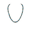 Exclusive necklace &quot;Aquaman&quot; Apatite, Hematite cube, Agate rondel