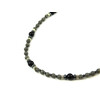 Exclusive necklace &quot;Perseus&quot; Agate, Hematite puck, Cat&#039;s eye