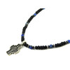 Exclusive necklace &quot;Mikhail&quot; Lapis lazuli, Agate rondel