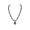 Exclusive necklace &quot;Mikhail&quot; Lapis lazuli, Agate rondel