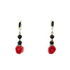 Exclusive earrings Coral galtovka, Hawk&#039;s eye