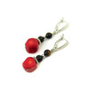 Exclusive earrings Coral galtovka, Hawk&#039;s eye