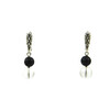 Exclusive earrings &quot;Prima donna&quot; Lava, Rock crystal