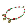 Exclusive necklace &quot;Caribbean Treasures&quot; Turquoise, Coral galtovka