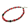 Exclusive necklace &quot;Makhidevran&quot; Coral tail, Agate barrel