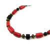 Exclusive necklace &quot;Makhidevran&quot; Coral tail, Agate barrel