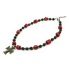 Exclusive necklace &quot;Baghira&quot; Coral, Garnet