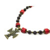 Exclusive necklace &quot;Baghira&quot; Coral, Garnet