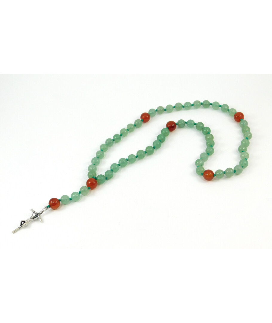 Rosary for prayer Jade, Carnelian