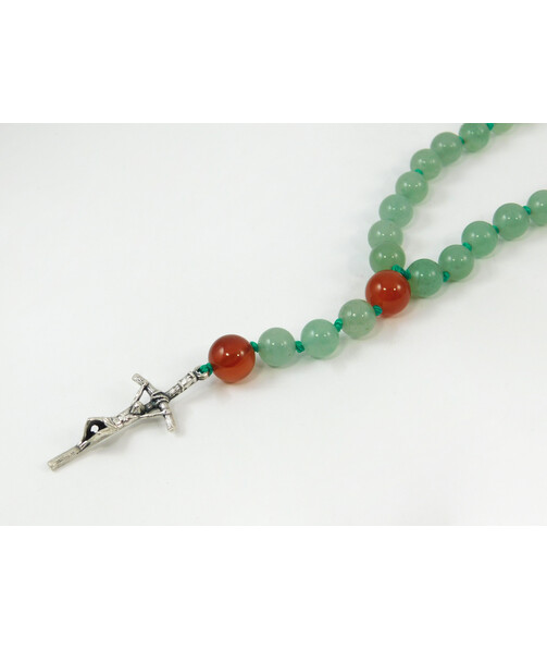 Rosary for prayer Jade, Carnelian