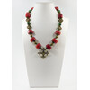 Exclusive necklace &quot;Magnificent century&quot; Zoisite, Coral galtovka