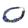 Exclusive necklace &quot;Kelin&quot; lapis lazuli, 3 rows