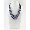 Exclusive necklace &quot;Kelin&quot; lapis lazuli, 3 rows