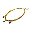 Exclusive necklace &quot;Landa&quot; Amber resin