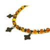 Exclusive necklace &quot;Landa&quot; Amber resin