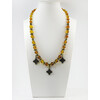 Exclusive necklace &quot;Landa&quot; Amber resin