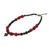 Exclusive necklace &quot;Coral Zgarda&quot; coral, agate, rondel