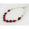 Exclusive necklace &quot;Tamil&quot; Coral, mother-of-pearl