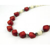 Exclusive necklace &quot;Tamil&quot; Coral, mother-of-pearl