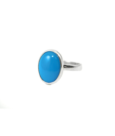 Ring Turquoise press, silver