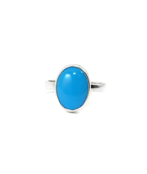 Ring Turquoise press, silver