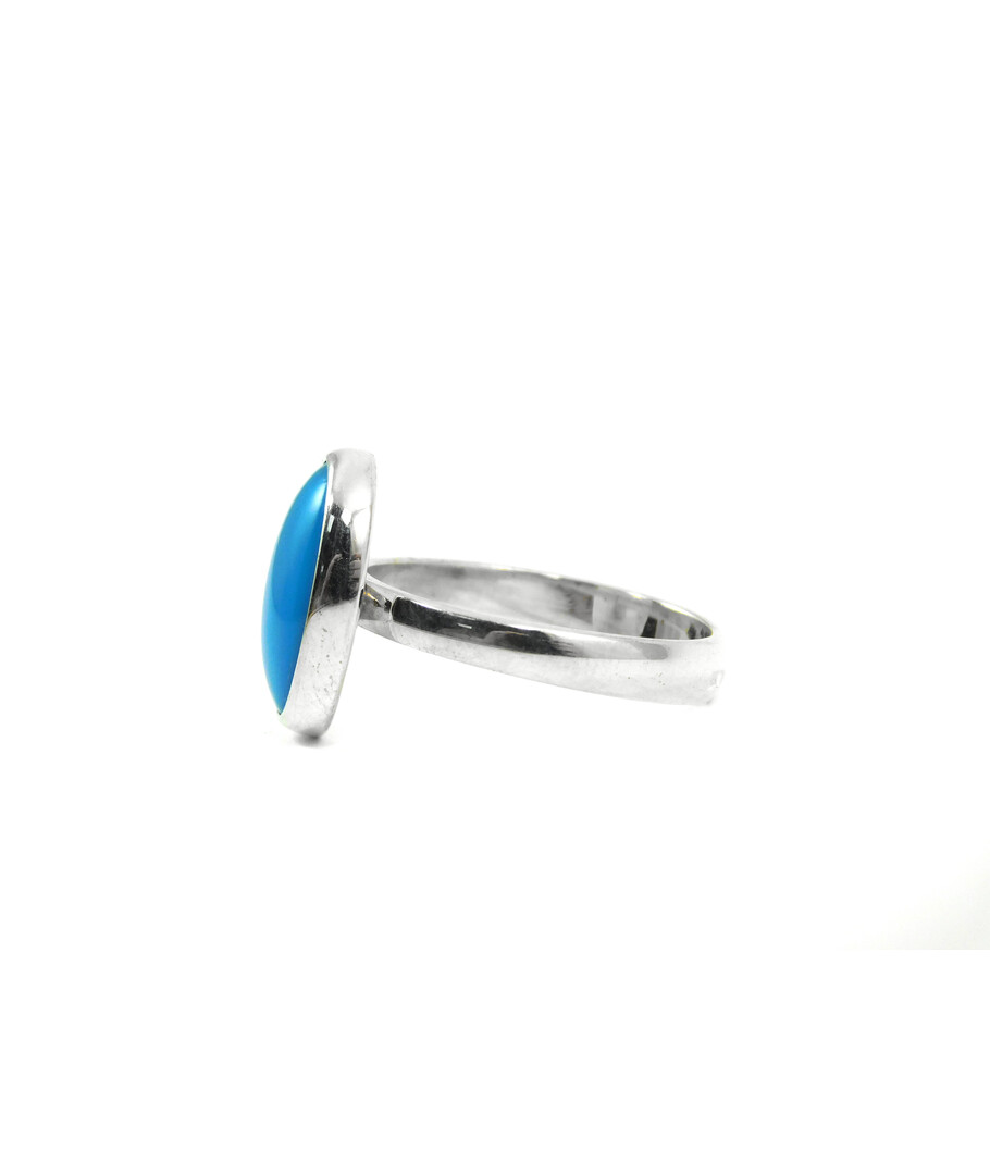 Ring Turquoise press, silver