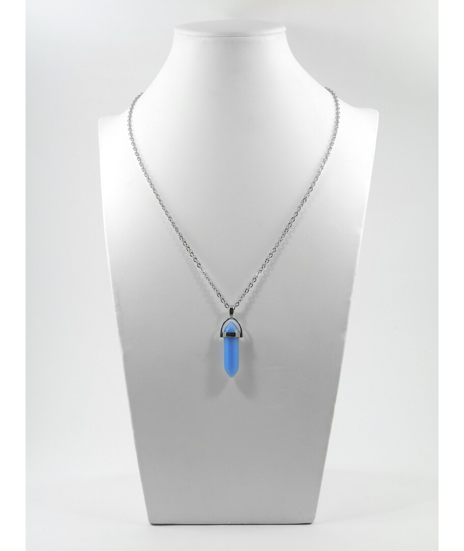 Pendant Quartz blue crystal