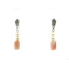 Exclusive earrings &quot;Elena&quot; Opal barrel, Pearls